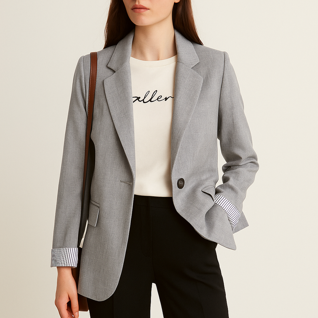 Veste décontractée femme | Coupe droite avec poche