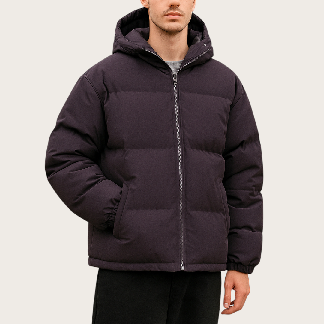 Veste matelassée unisexe | Veste chaude à capuche pour l’hiver