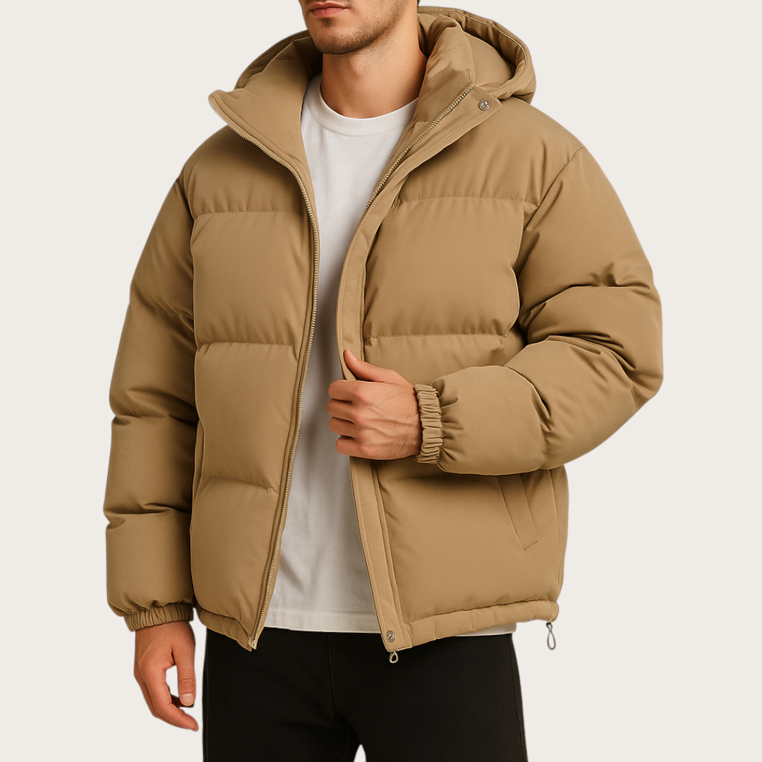 Veste matelassée unisexe | Veste chaude à capuche pour l’hiver