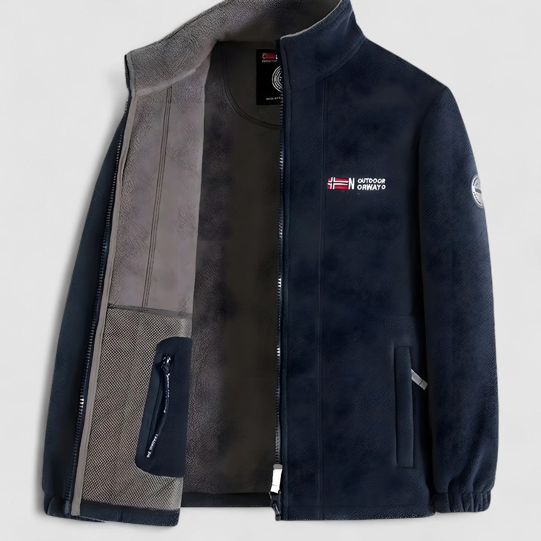 Veste polaire homme | Veste extérieure chaude pour la mi-saison