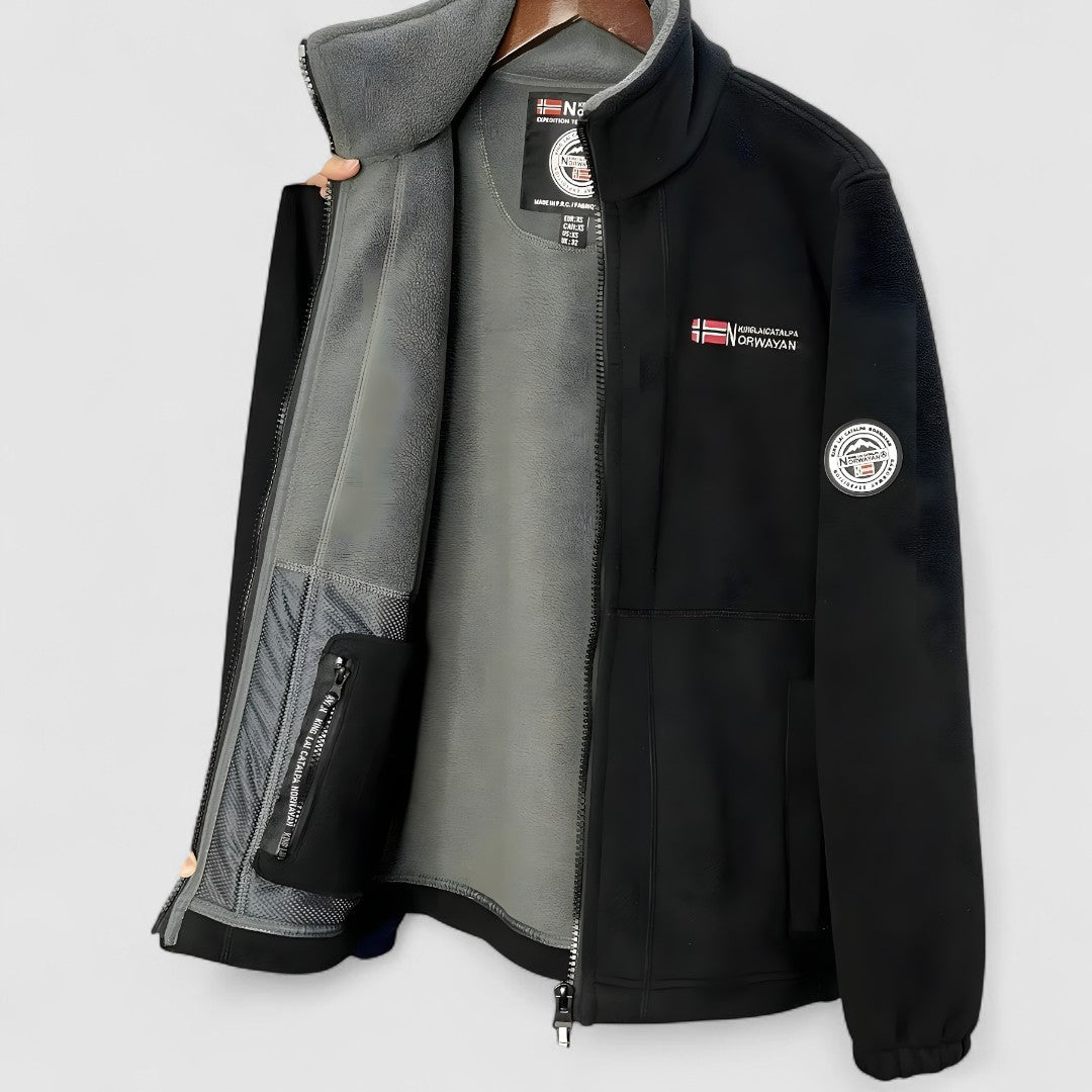 Veste polaire homme | Veste extérieure chaude pour la mi-saison