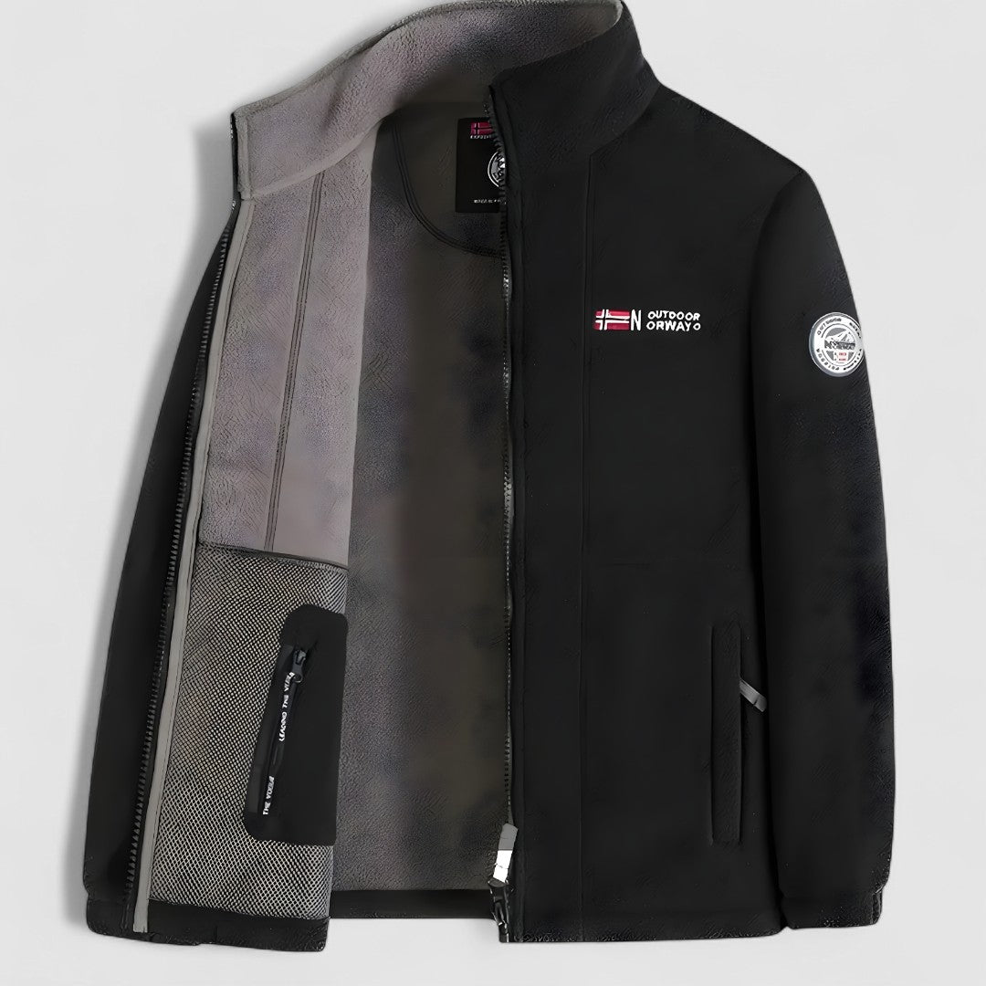 Veste polaire homme | Veste extérieure chaude pour la mi-saison