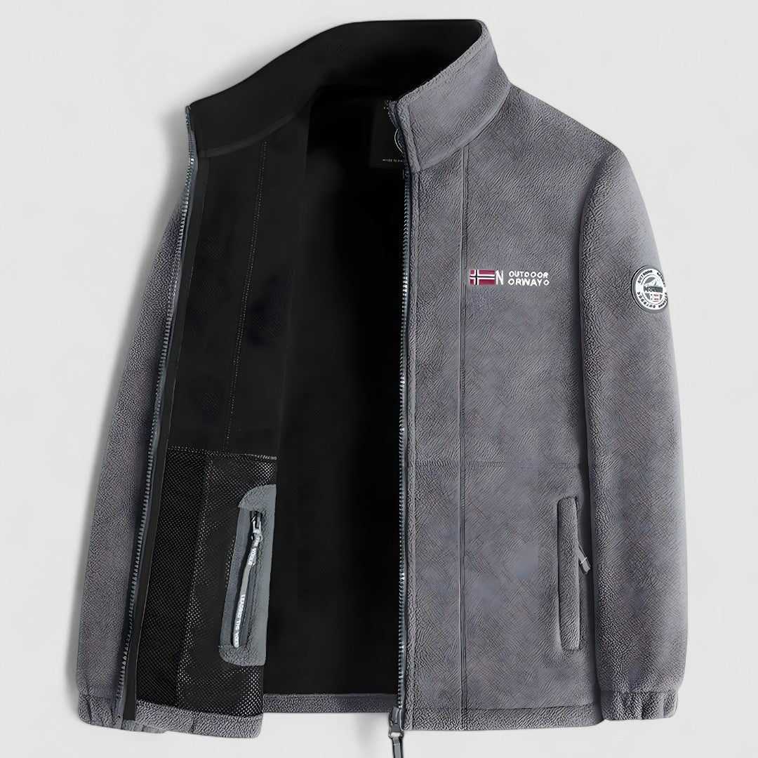 Veste polaire homme | Veste extérieure chaude pour la mi-saison