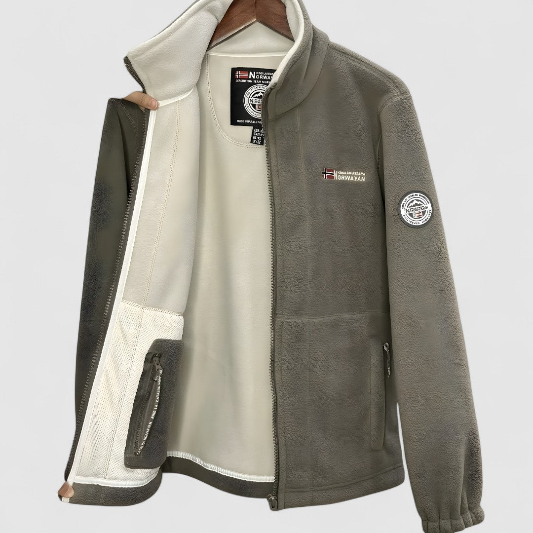 Veste polaire homme | Veste extérieure chaude pour la mi-saison