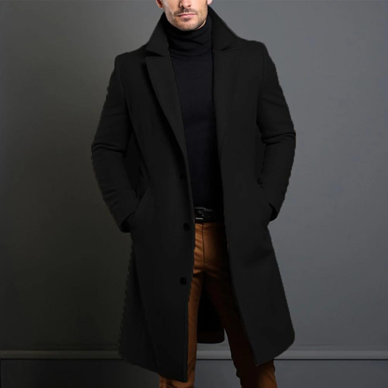 Manteau coupe-vent pour homme | Veste longue légère automne