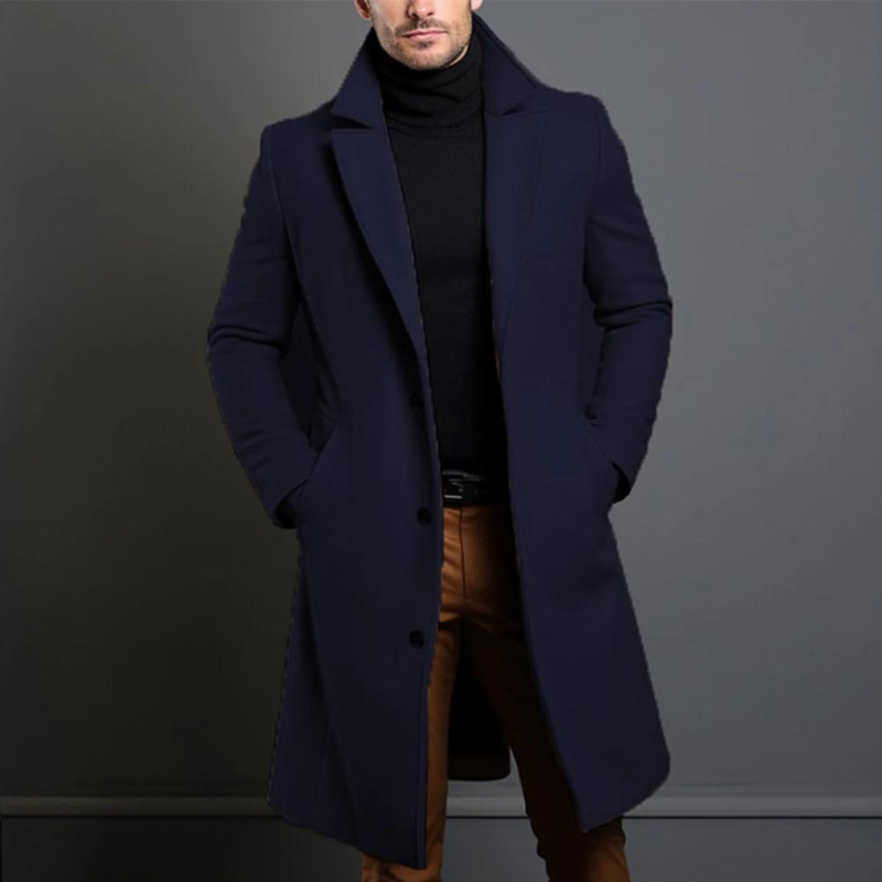 Manteau coupe-vent pour homme | Veste longue légère automne