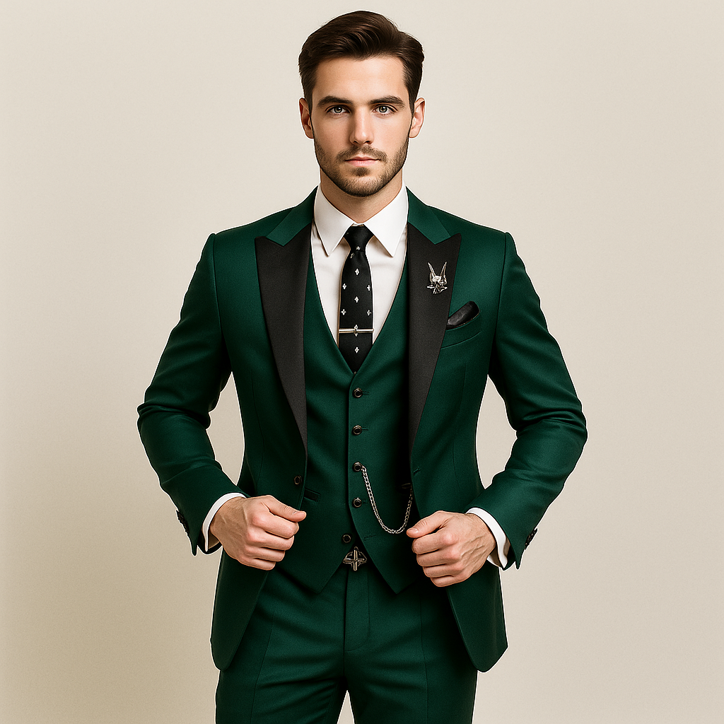 Costume trois pièces homme | Ensemble élégant coupe moderne