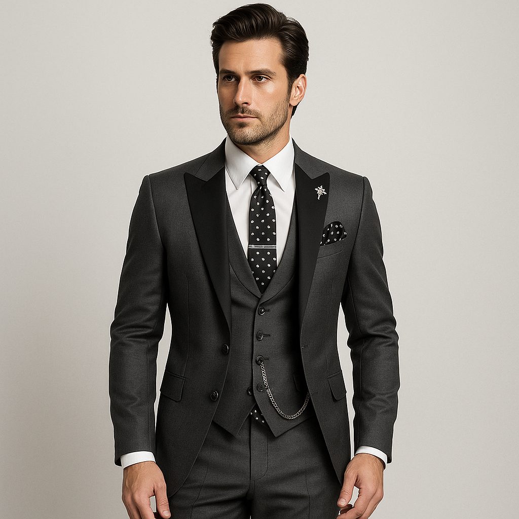 Costume trois pièces homme | Ensemble élégant coupe moderne