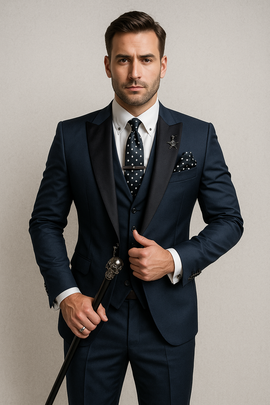 Costume trois pièces homme | Ensemble élégant coupe moderne