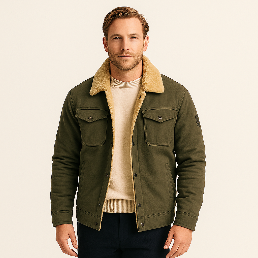 Veste bomber pour homme | Blouson matelassé à fermeture avant