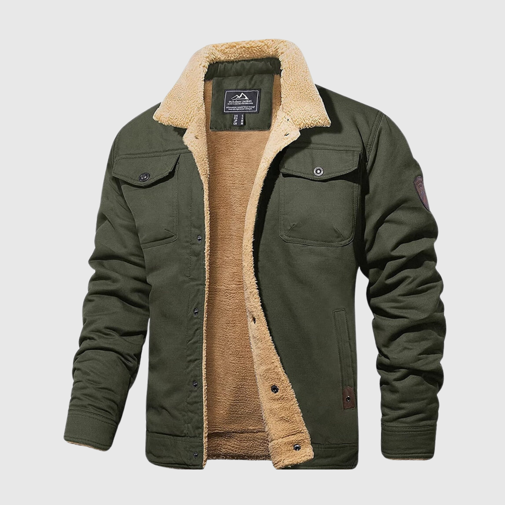 Veste bomber pour homme | Blouson matelassé à fermeture avant