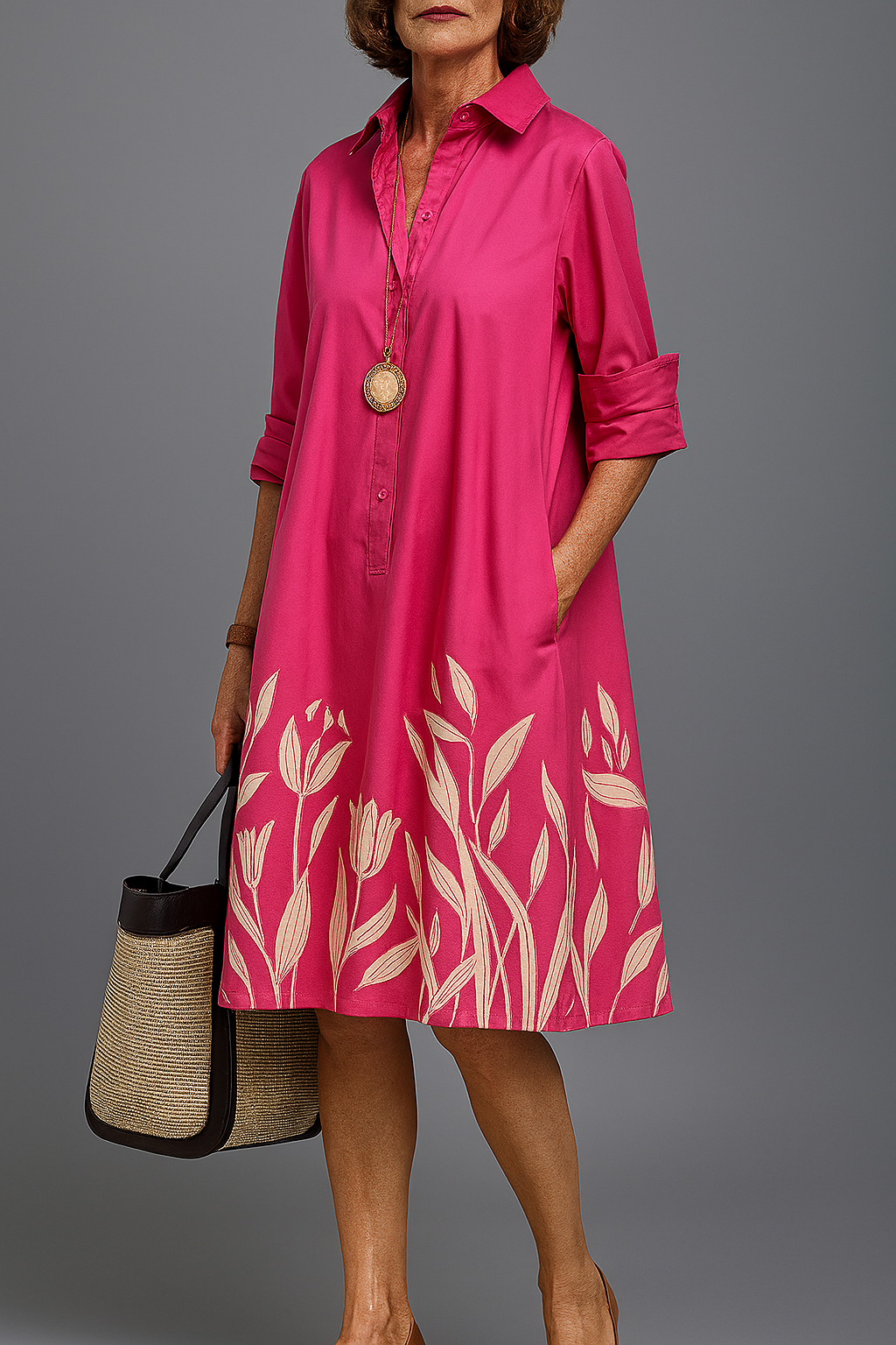Liane - Robe Midi de Luxe pour une Élégance Sans Effort