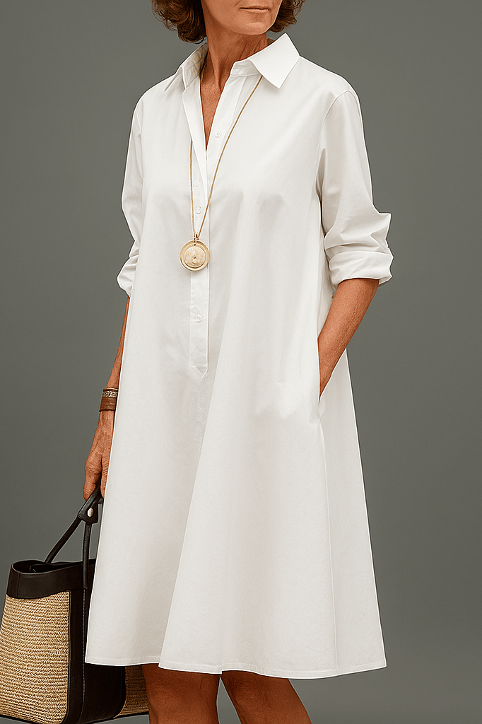 Waltraud - Robe Midi Premium Élégante pour un Style Intemporel