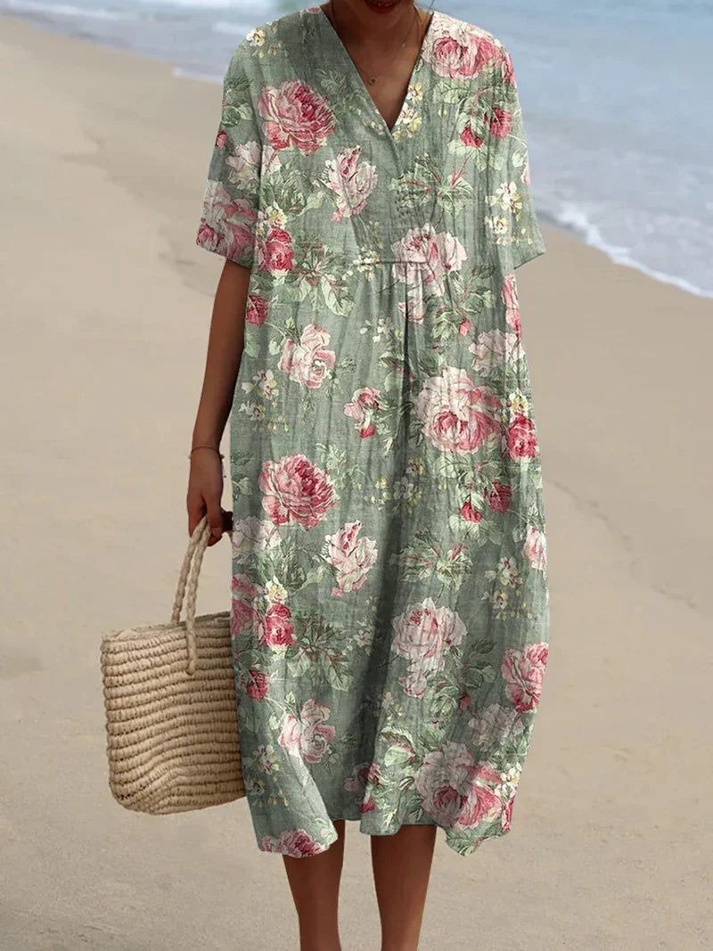 Soline | Robe vintage à fleurs