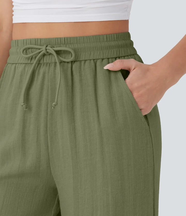 Lisa | Pantalon en Lin Confortable et Aéré avec Jambes Élégantes | 1+1 Gratuit
