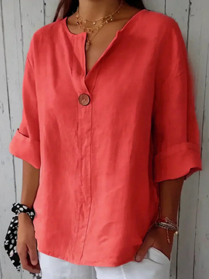 Jessa™ | Blouse décontractée à col en V