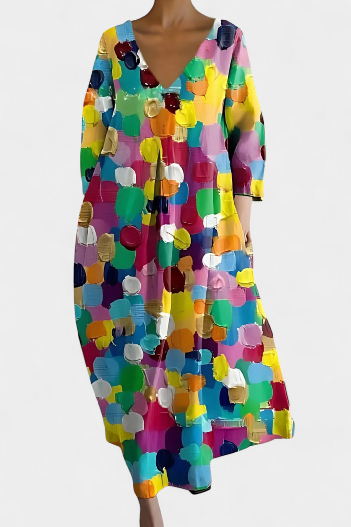 Isalinde | Robe V-cou Confortable