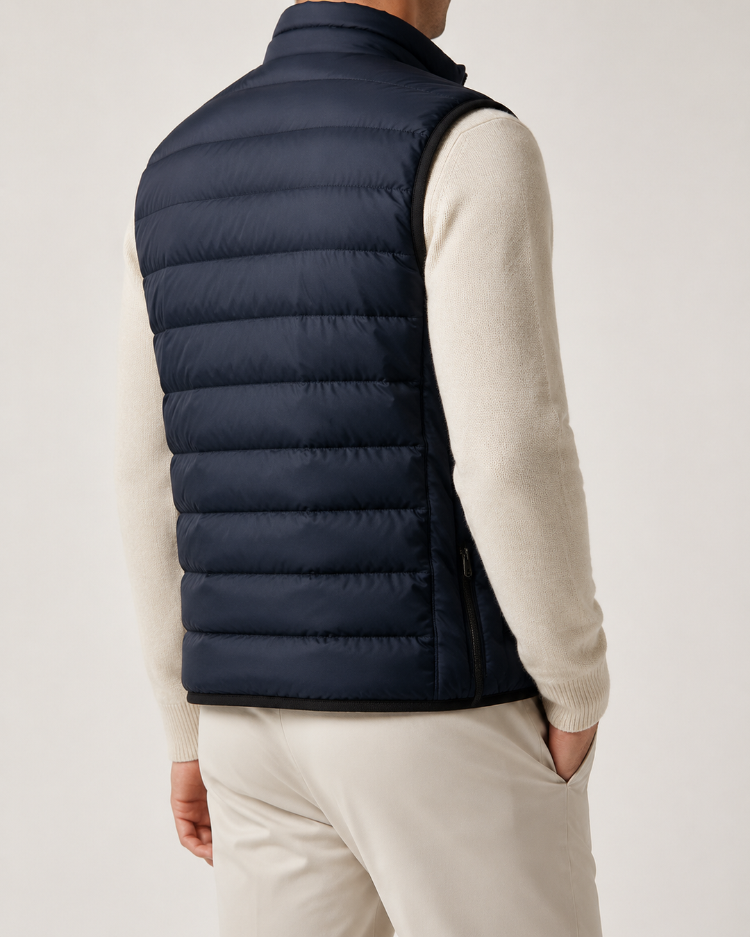 Gilet Matelassé Homme Sans Manches Col Montant Fermeture Zippée – Kilian