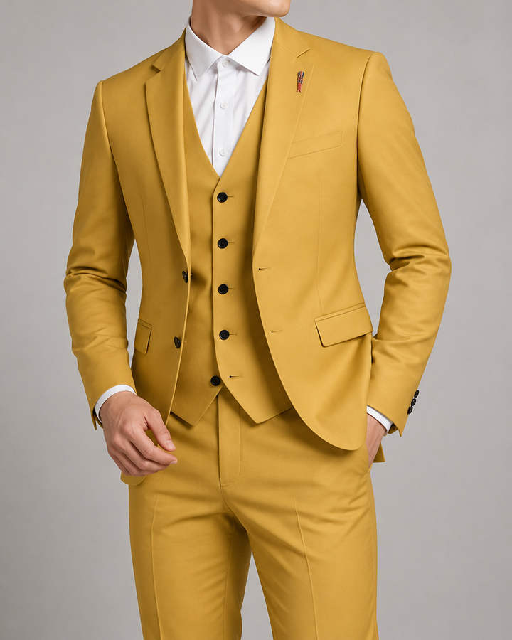 Costume de cérémonie 3 pièces pour hommes | Veste gilet et pantalon