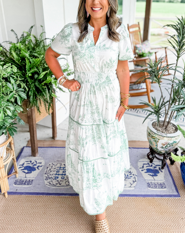 Eliza | Klassiek Toile Maxi