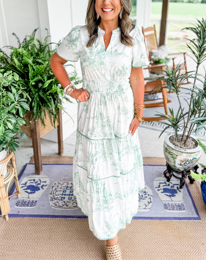 Eliza | Klassiek Toile Maxi