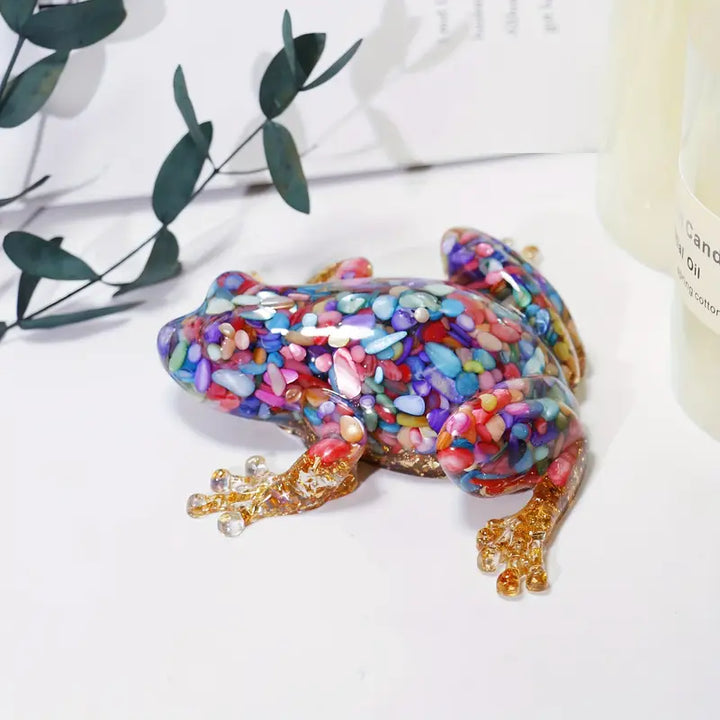 Frostone - Sculpture de Grenouille en Cristal pour Décoration Domestique