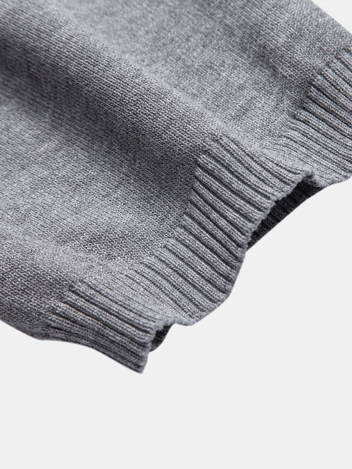 Polo-shirt zippé en jacquard torsadé