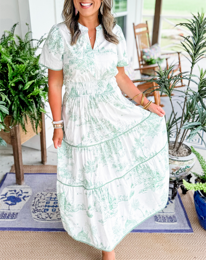 Eliza | Klassiek Toile Maxi