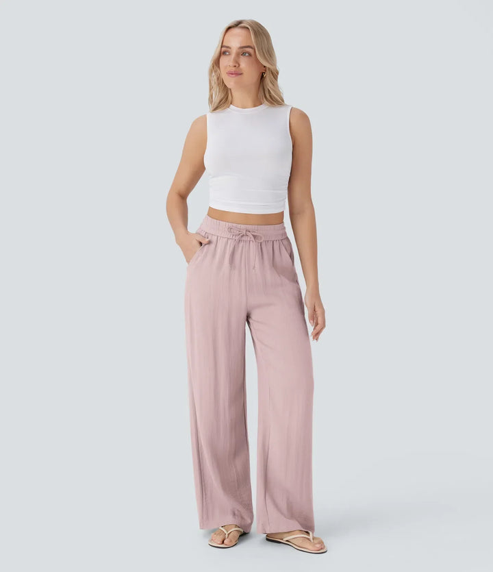Lisa | Pantalon en Lin Confortable et Aéré avec Jambes Élégantes | 1+1 Gratuit