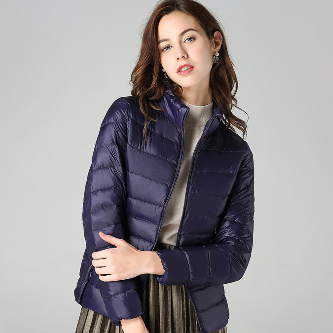 Aurora - Nouvelle Veste Ultralégère en Duvet de Canard Blanc