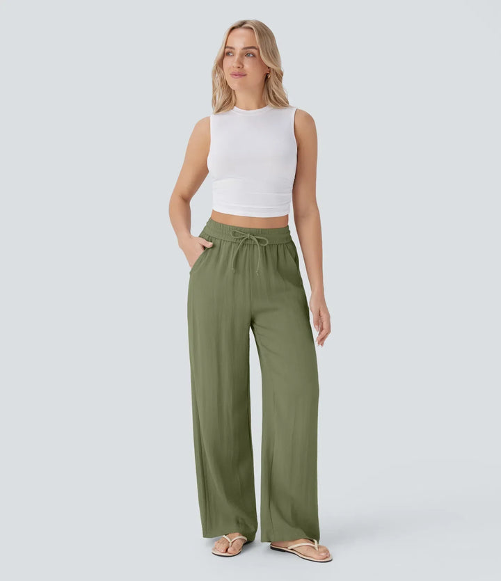 Lisa | Pantalon en Lin Confortable et Aéré avec Jambes Élégantes | 1+1 Gratuit