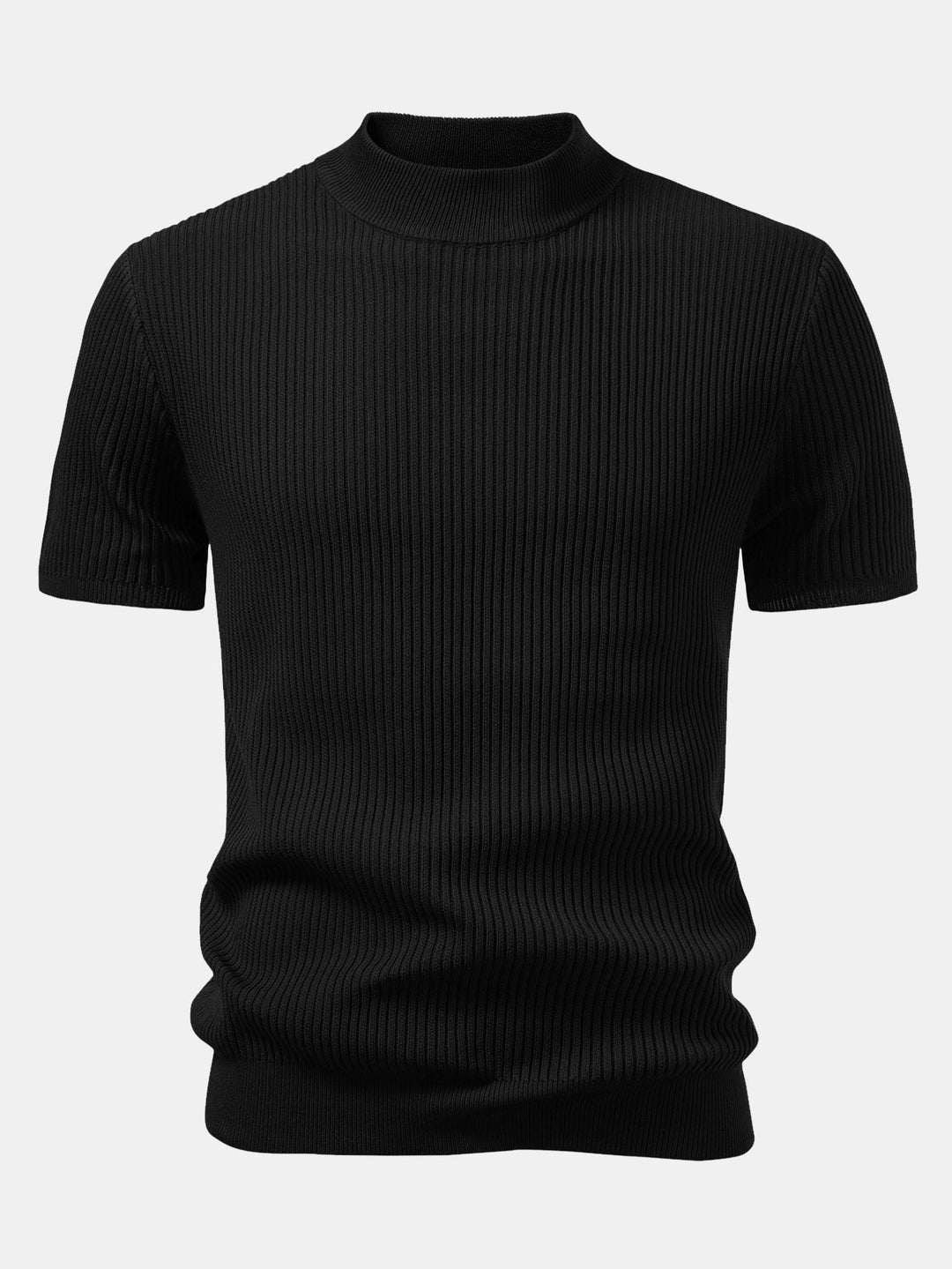 Pull Col Roulé Ridé - T-shirt Tricoté