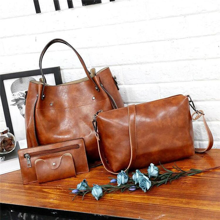 Riley™ - Ensemble de Valises Vintage Douces en 4 Pièces