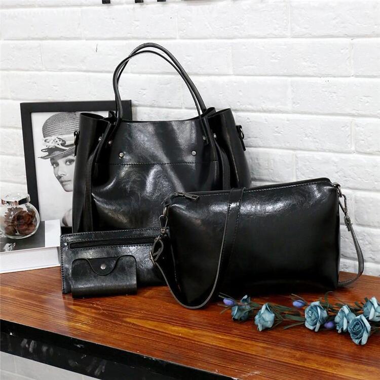 Riley™ - Ensemble de Valises Vintage Douces en 4 Pièces