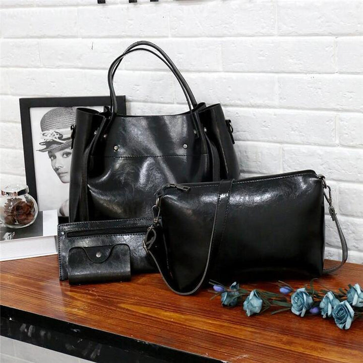 Riley™ - Ensemble de Valises Vintage Douces en 4 Pièces
