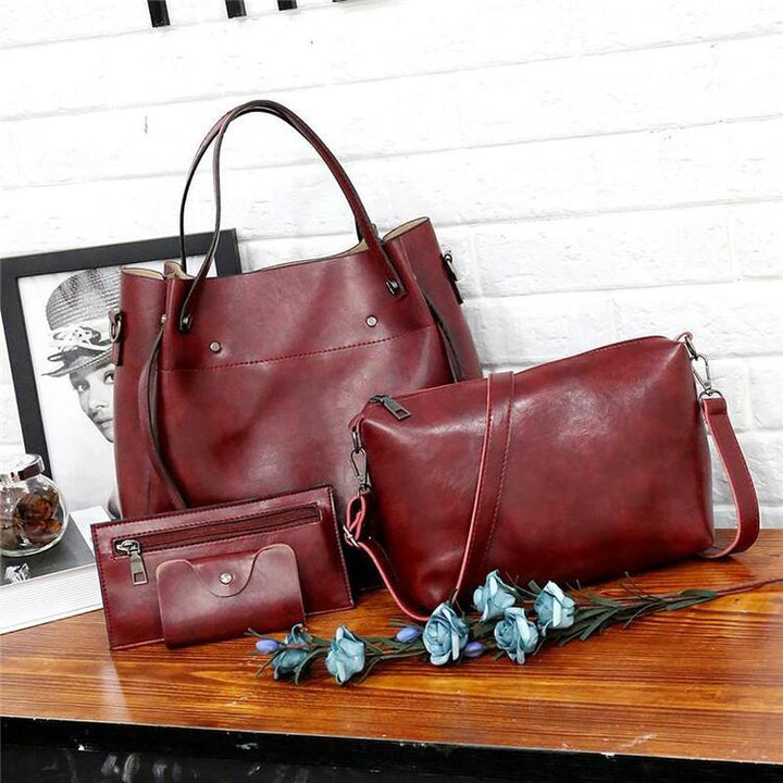 Riley™ - Ensemble de Valises Vintage Douces en 4 Pièces