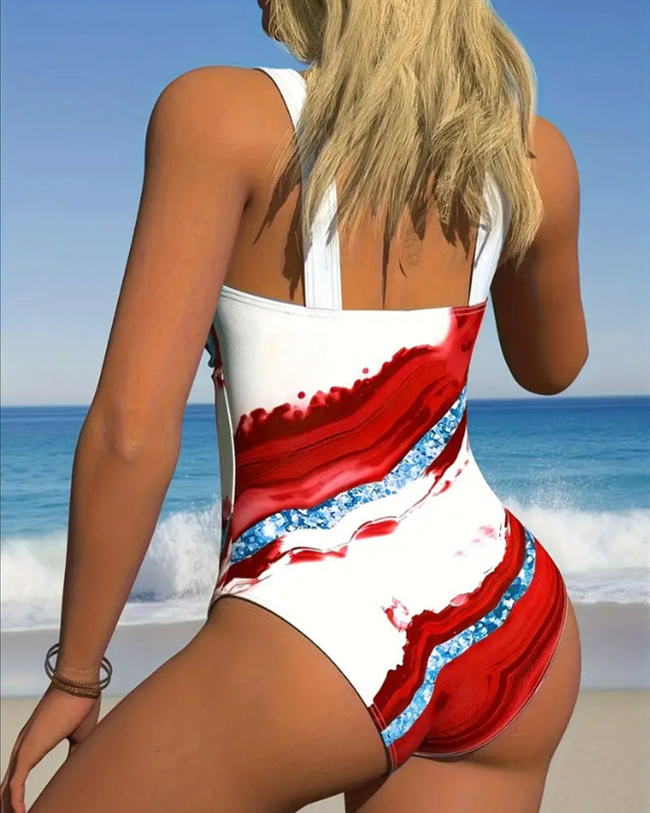 Printed One-Piece Bikini