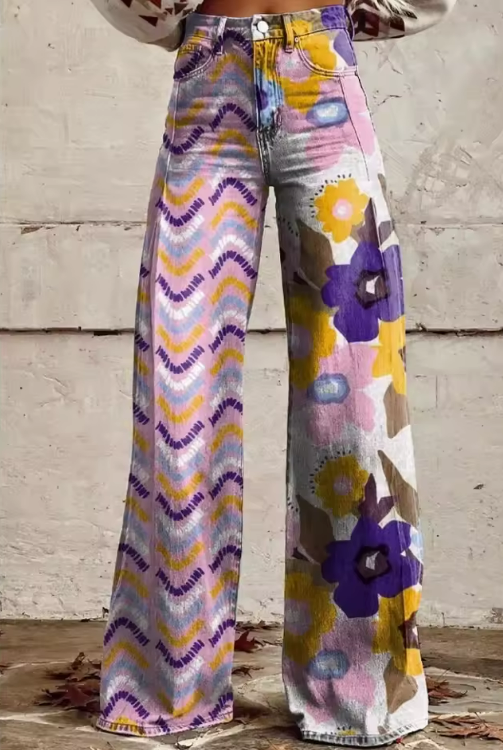 Paisley | Pantalon Flare Boho Vintage Artistique