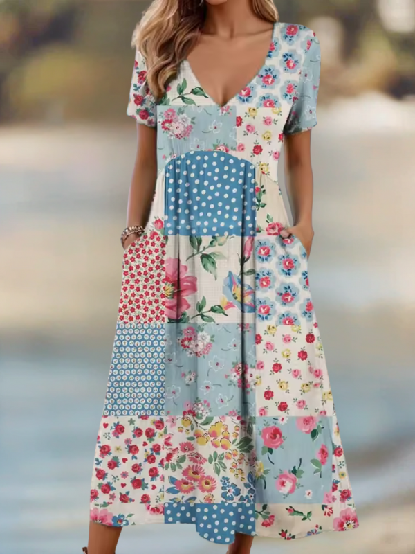ROSA | ROBE MIDI PATCHWORK