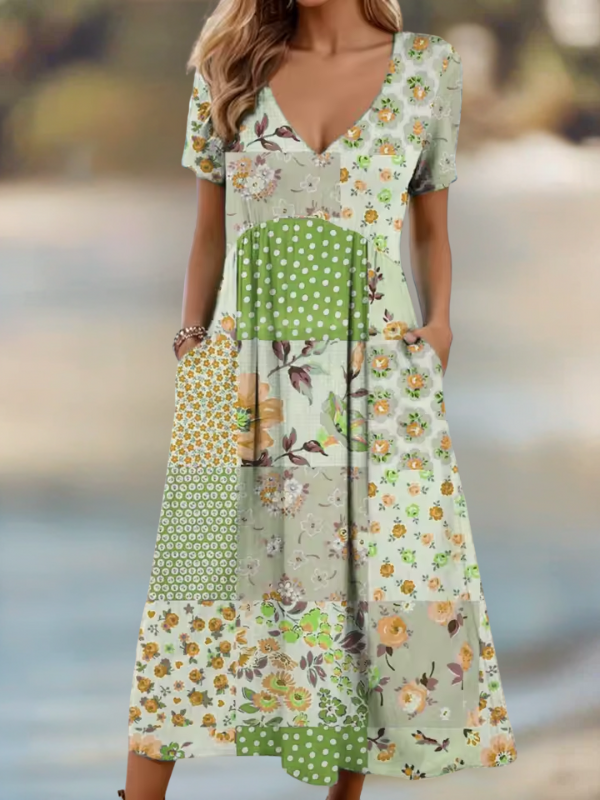 ROSA | ROBE MIDI PATCHWORK