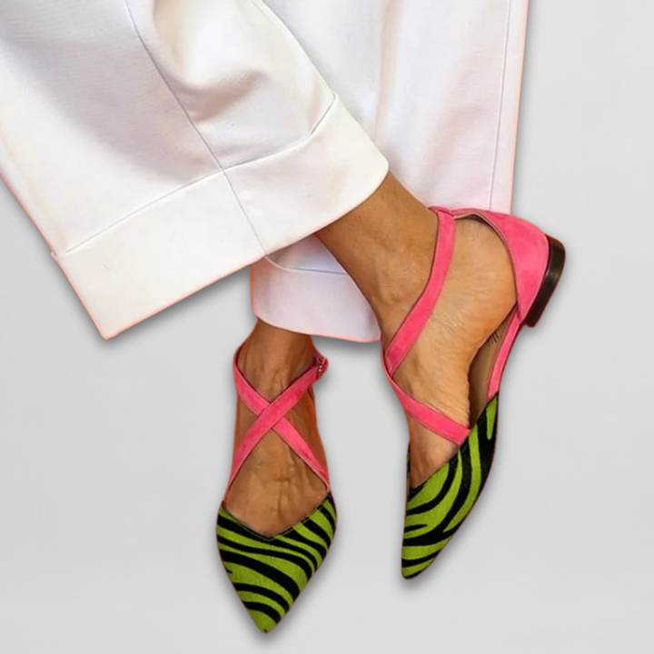 Judith | Ballerines Élégantes avec Bandes Stylées