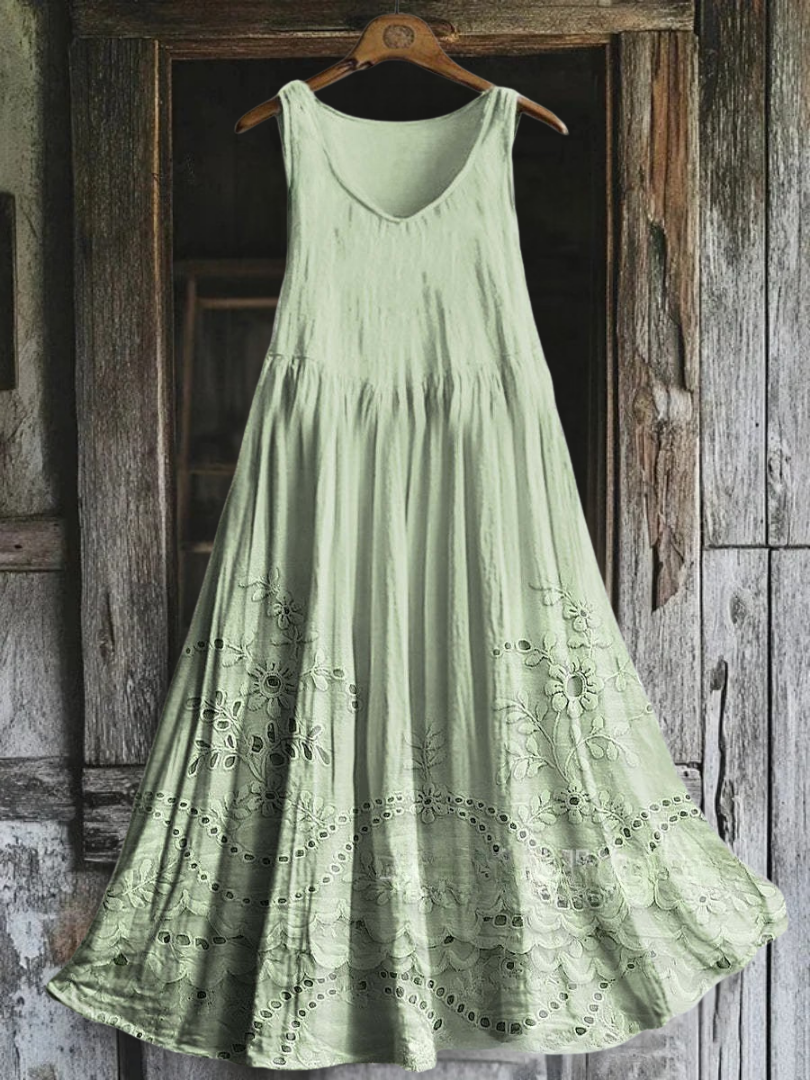 Margaux – Robe en broderie de coton