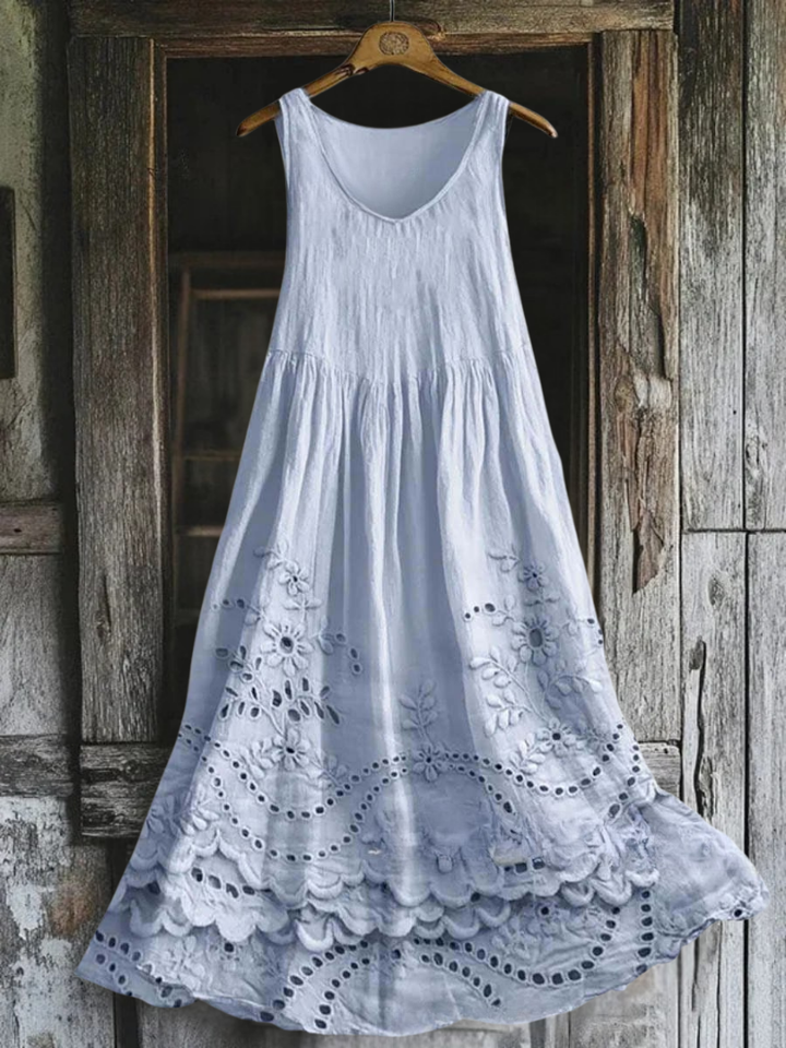 Margaux – Robe en broderie de coton