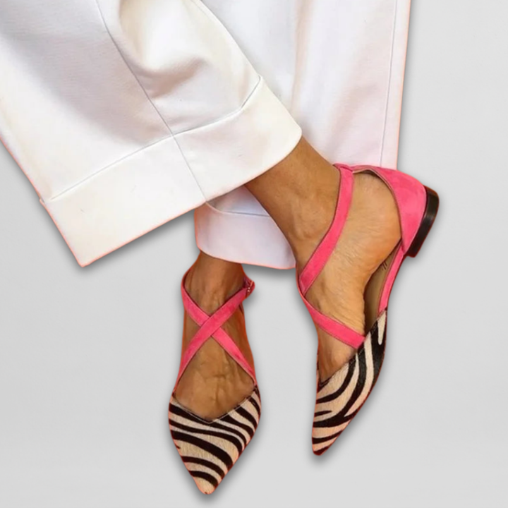 Judith | Ballerines Élégantes avec Bandes Stylées