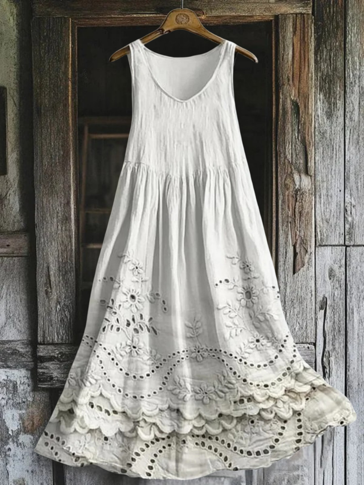 Margaux – Robe en broderie de coton