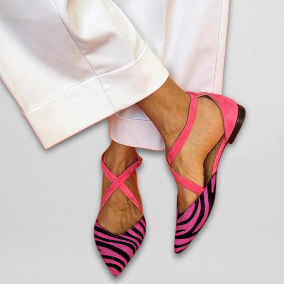 Judith | Ballerines Élégantes avec Bandes Stylées