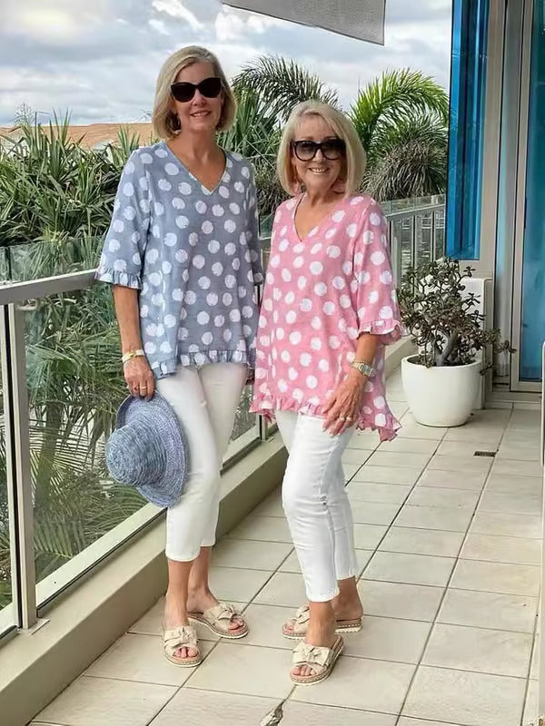 Chloe™ | Blouse V-Neck Élégante