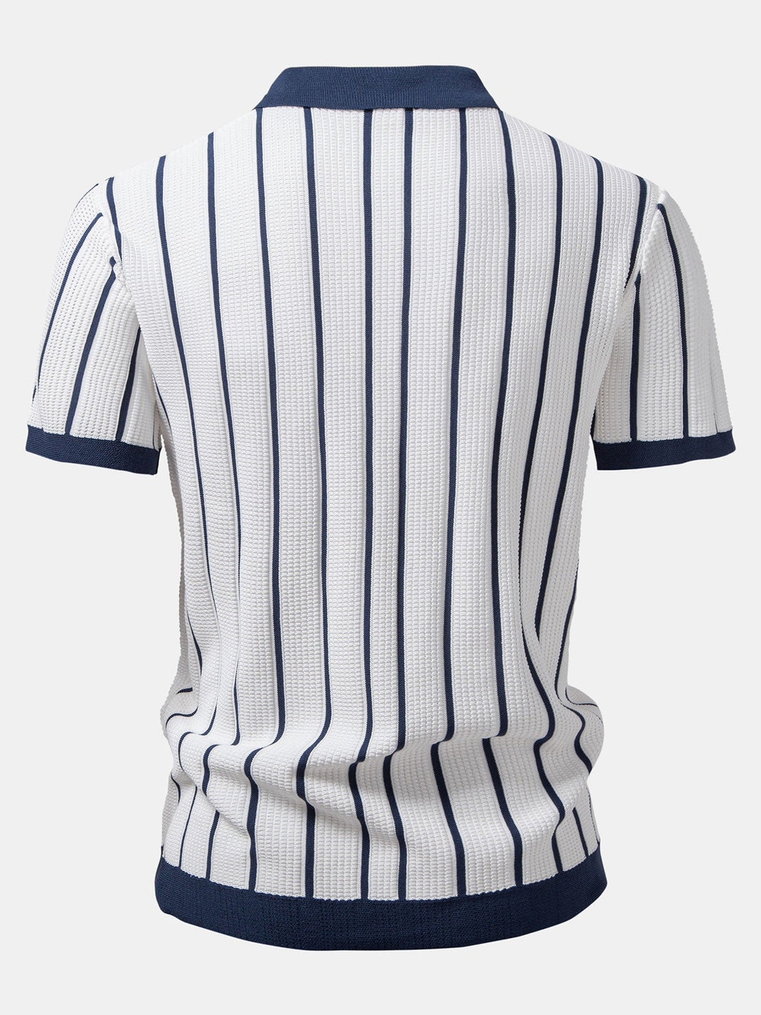 Chemise tricotée rayée avec boutons