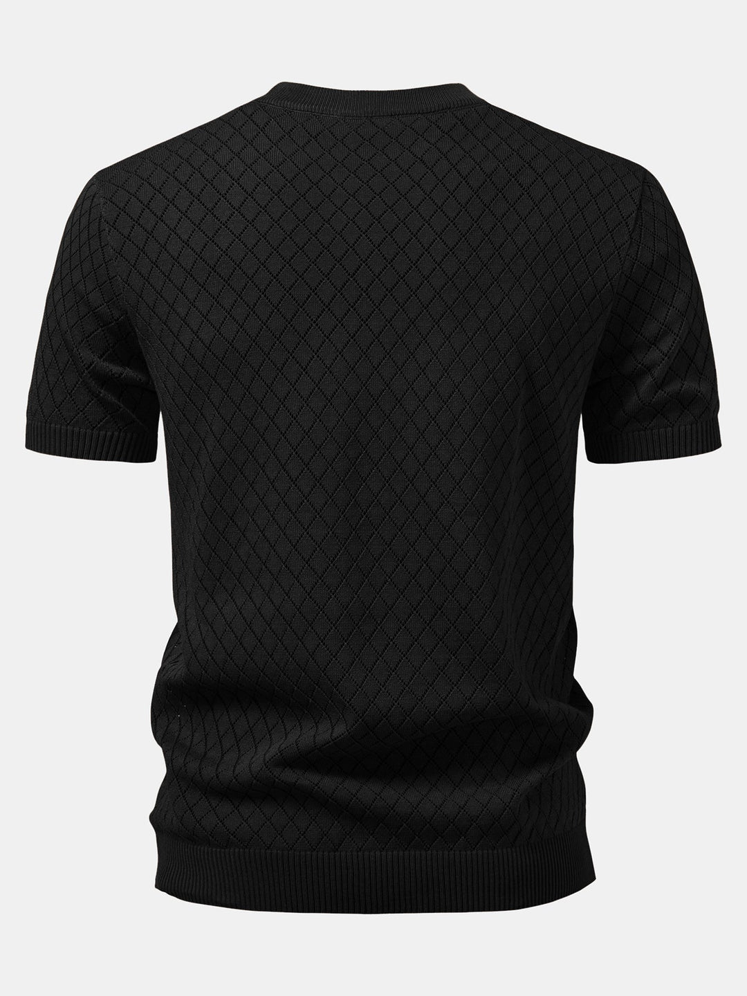 T-shirt au crochet avec motif en diamant