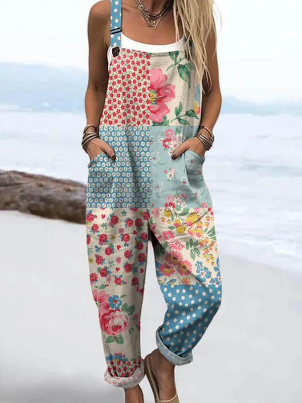 NOVA | SALOPETTE PATCHWORK FLORAL